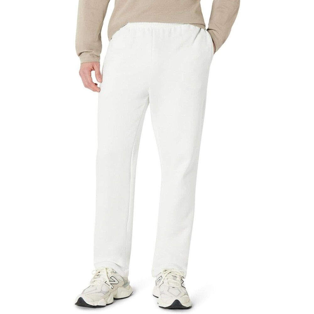Amazon Essentials Men's Sweatpants MEDIUM Pale Gray Relaxed Straight Leg Fleece